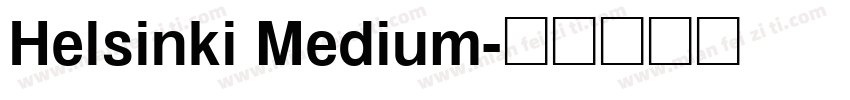 Helsinki Medium字体转换